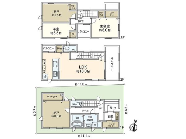 本山北町1丁目 戸建 間取図(平面図) 本山北町1丁目 戸建 間取図(平面図)