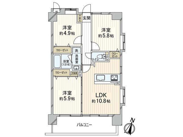 エスリード本山 間取図(平面図) エスリード本山 間取図(平面図)