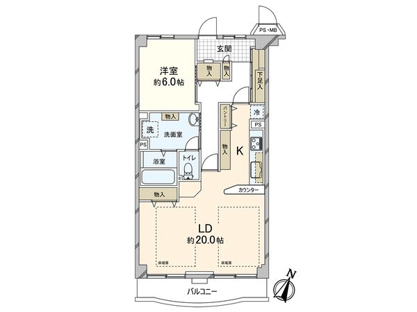コープ野村東灘青木 間取図(平面図) コープ野村東灘青木 間取図(平面図)