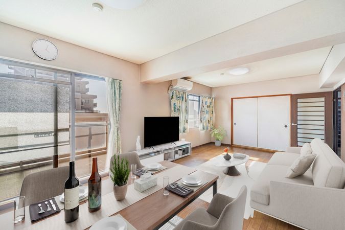 本山ロイヤルマンション リビング