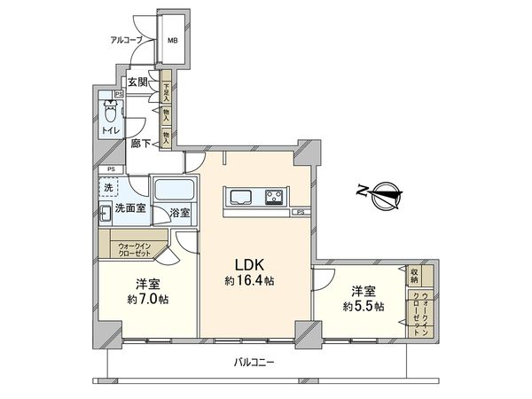 KiLaLa住吉 間取図(平面図) KiLaLa住吉 間取図(平面図)