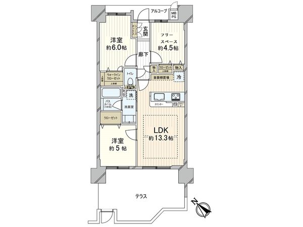 ワコーレ深江駅前ガーデンズ 間取図(平面図) ワコーレ深江駅前ガーデンズ 間取図(平面図)