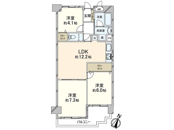 ハイツオークラ東灘 間取図(平面図) ハイツオークラ東灘 間取図(平面図)