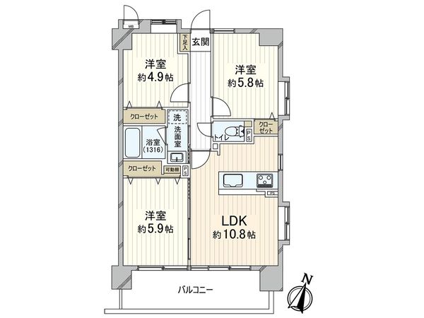 エスリード本山 間取図(平面図) エスリード本山 間取図(平面図)