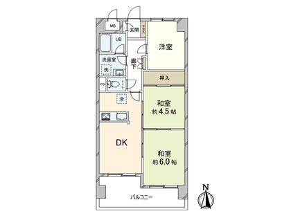 カサベラ甲南 間取図(平面図)