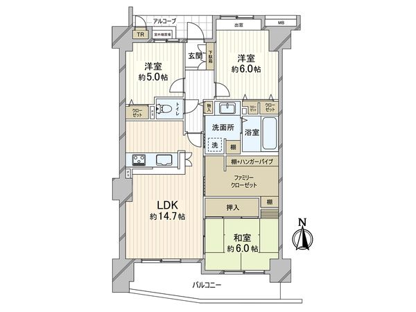 モンセーヌ住吉川公園1番館 間取図(平面図) モンセーヌ住吉川公園1番館 間取図(平面図)