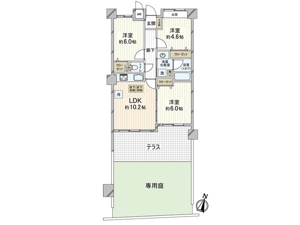 ダイアパレス東灘深江本町 間取図(平面図) ダイアパレス東灘深江本町 間取図(平面図)