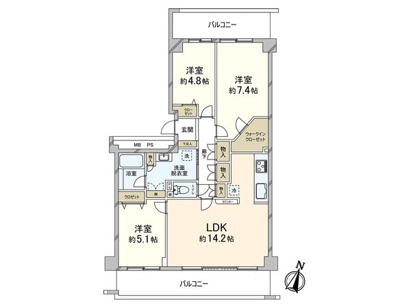 メゾン岡本南 間取図(平面図)