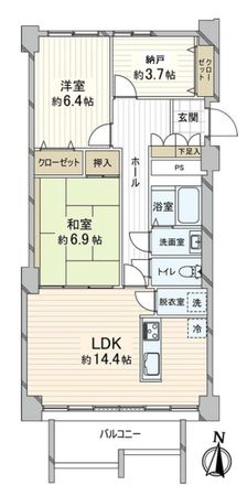 岡本エクセル 間取図(平面図) 間取図(平面図)