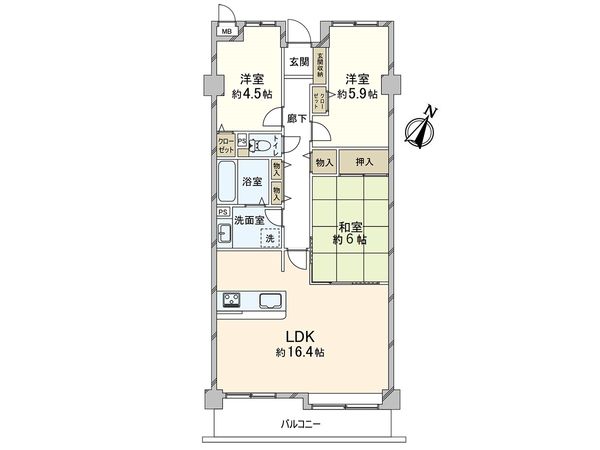 ファミール本山 間取図(平面図)