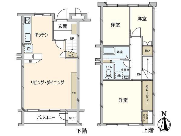 本山コープ 間取図(平面図)