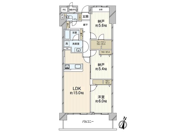 ファミール東灘壱番館 間取図(平面図)