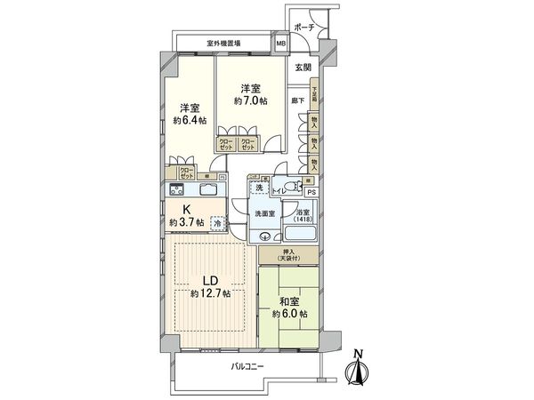 グランステイツ御影 間取図(平面図)