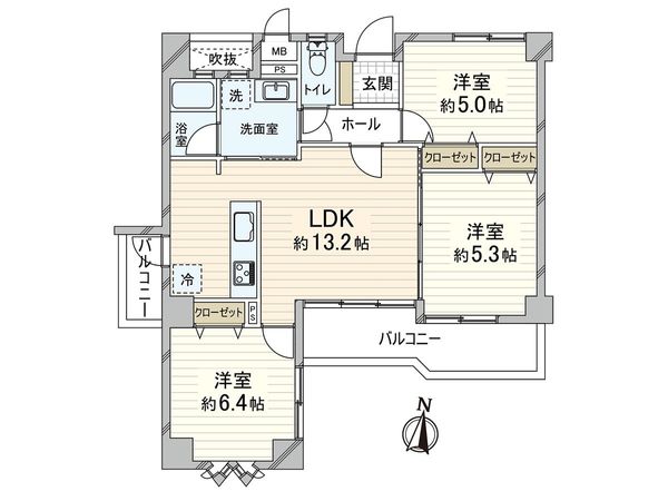 ワコーレ本山フラッツ 間取図(平面図)