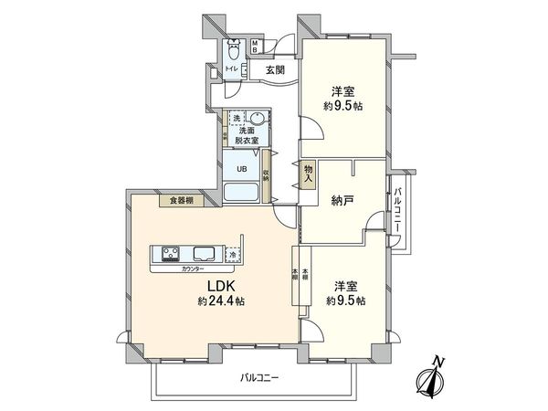 甲南コーポラス 間取図(平面図)