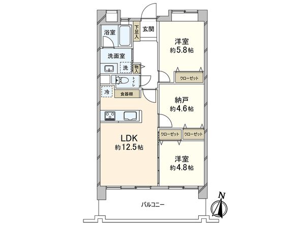 エナ御影 間取図(平面図)