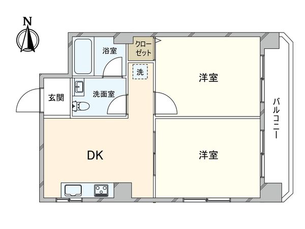 羽衣コーポ 間取図(平面図) 羽衣コーポ 間取図(平面図)