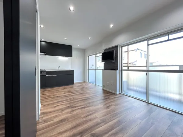 家具の配置がしやすいリビングとなっております。