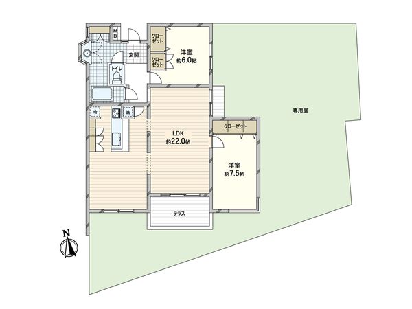 ハイライフ本山 間取図(平面図) ハイライフ本山 間取図(平面図)