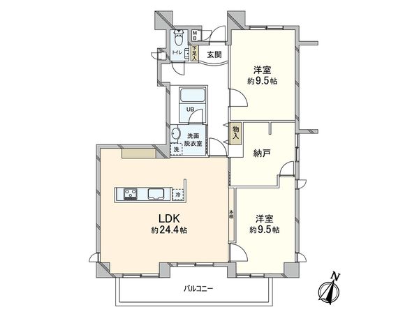 甲南コーポラス 間取図(平面図)