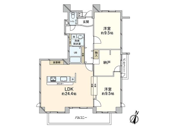 甲南コーポラス 間取図(平面図) 甲南コーポラス 間取図(平面図)