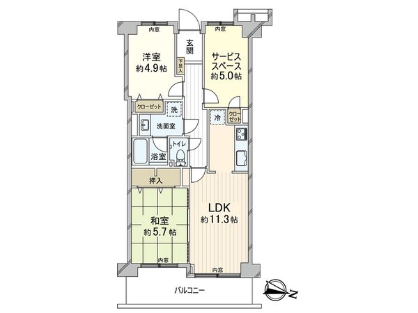 コスモ本山 間取図(平面図) コスモ本山 間取図(平面図)