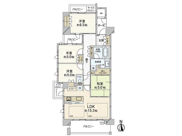 ブランズ芦屋川 間取図(平面図) ブランズ芦屋川 間取図(平面図)