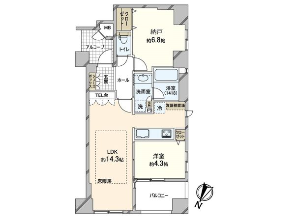 ファスタージュ相楽園 間取図(平面図) ファスタージュ相楽園 間取図(平面図)