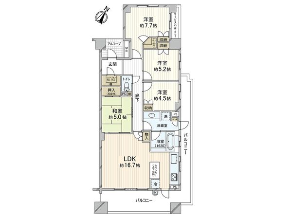 パークグラン西岡本 間取図(平面図) パークグラン西岡本 間取図(平面図)