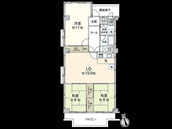 上甲子園ビューハイツ 間取図(平面図) 上甲子園ビューハイツ 間取図(平面図)