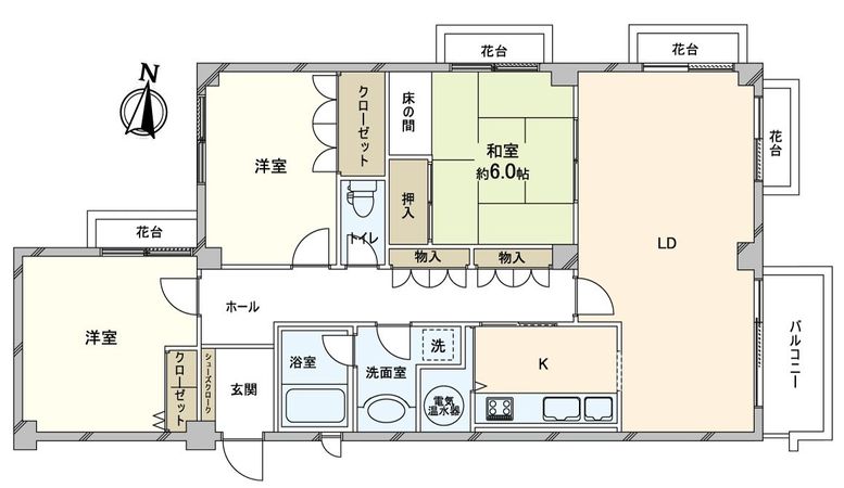 御影山手アーバンライフ 間取図(平面図) 御影山手アーバンライフ 間取図(平面図)
