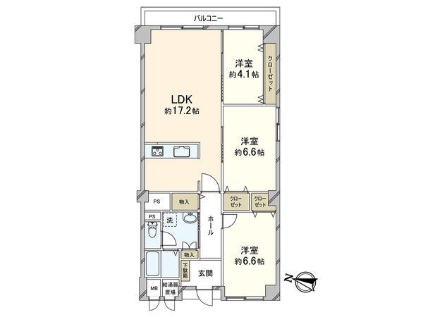 ルネ住吉川 間取図(平面図) ルネ住吉川 間取図(平面図)