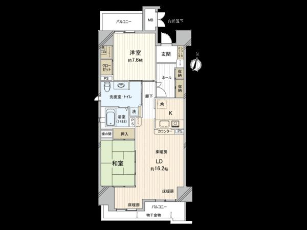 RICイーストコート11番街3番館 間取図(平面図) RICイーストコート11番街3番館 間取図(平面図)