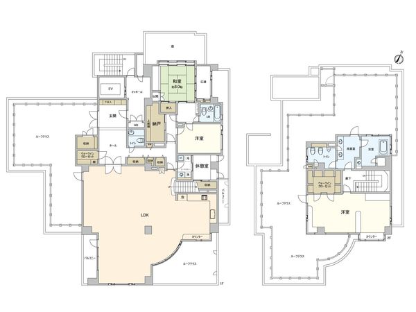 御影城ノ前パーク・マンション 間取図(平面図) 御影城ノ前パーク・マンション 間取図(平面図)