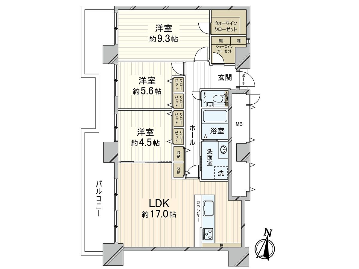 RICイーストコート3番街 間取図(平面図) 間取図(平面図)