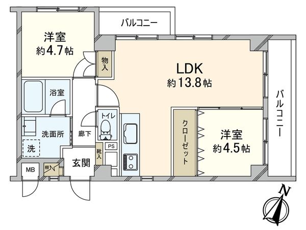 藤和ライブタウン芦屋浜町 間取図(平面図) 藤和ライブタウン芦屋浜町 間取図(平面図)