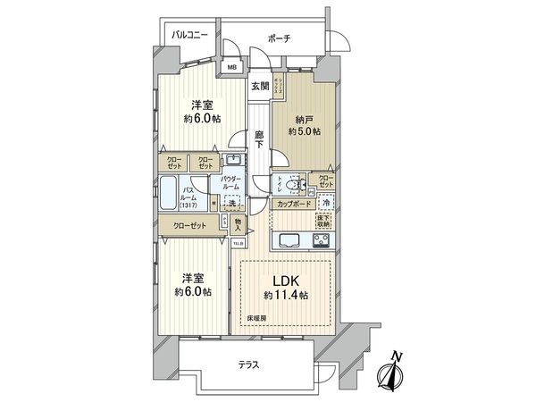プレステージ本山南町 間取図(平面図) プレステージ本山南町 間取図(平面図)