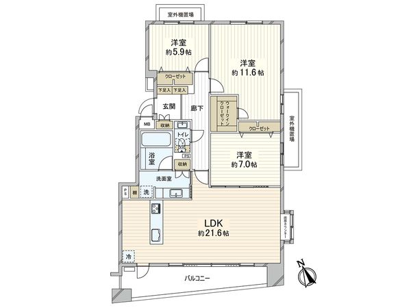 パーク・コート御影山手 間取図(平面図) パーク・コート御影山手 間取図(平面図)