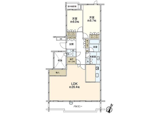 ザ・ハウス住吉本町 間取図(平面図) ザ・ハウス住吉本町 間取図(平面図)