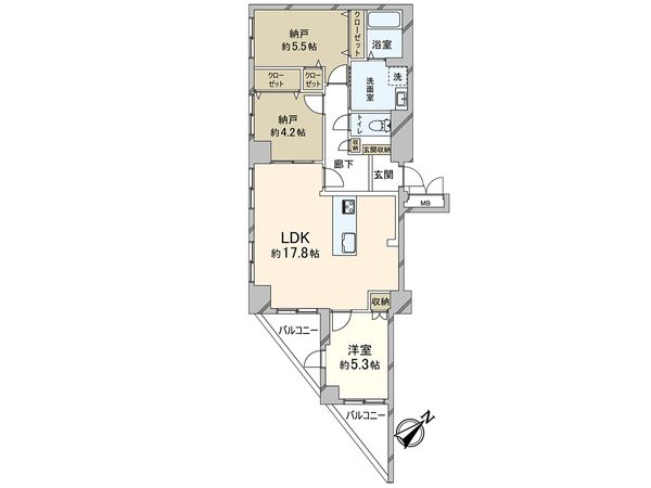 メゾン新御影 間取図(平面図) 間取図(平面図)