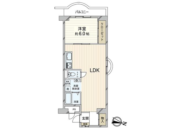 魚崎コーポラス 間取図(平面図) 魚崎コーポラス 間取図(平面図)