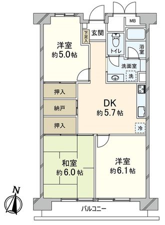 岡本パークマンション 間取図(平面図) 岡本パークマンション 間取図(平面図)