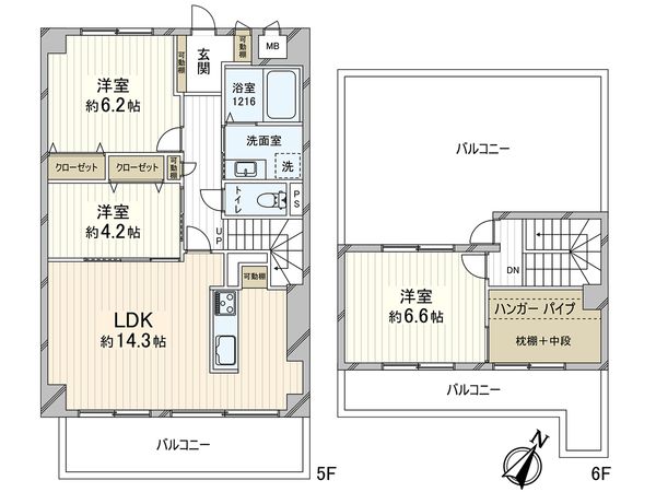 フォレスト南本山 間取図(平面図) フォレスト南本山 間取図(平面図)