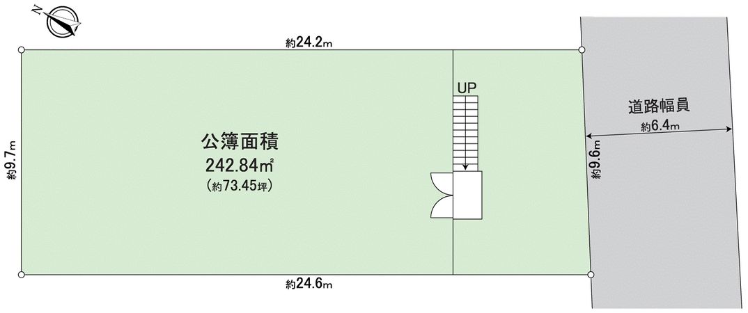 篠原中町6丁目 古家付き土地 区画図 篠原中町6丁目 古家付き土地 区画図