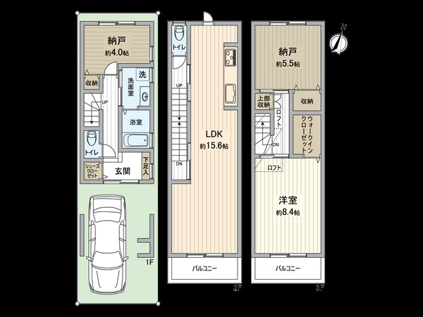 灘区大石北町 新築戸建 間取図(平面図)