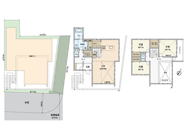 灘区城内通1丁目 間取図(平面図) 灘区城内通1丁目 間取図(平面図)