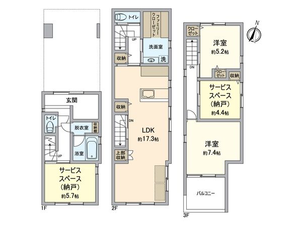 赤坂通2丁目 新築戸建 間取図(平面図)