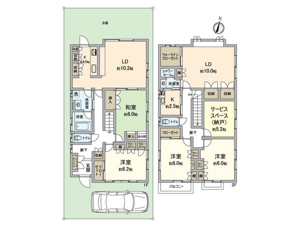 畑原通1丁目 戸建 間取図(平面図)