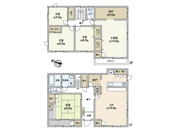 播磨町北本荘1丁目 戸建 間取図(平面図) 播磨町北本荘1丁目 戸建 間取図(平面図)
