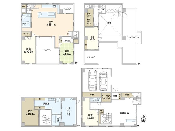 篠原北町4丁目一戸建 間取図(平面図) 篠原北町4丁目一戸建 間取図(平面図)